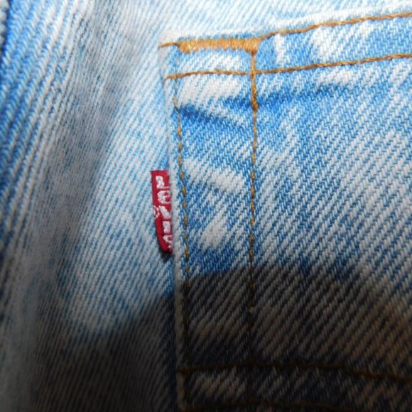 Levis 501 XX Jeans Size 29 x 34 Acid Wash USA Made 1999 Vintage 90s Faded Denim - Picture 13 of 16